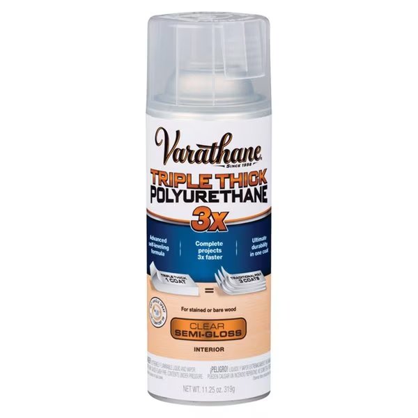 Varathane 1694710 11.25 oz Triple Thick Transparent Polyurethane Clear Semi-Gloss; Pack of 6, Varathane, Mfr#: 1694710
